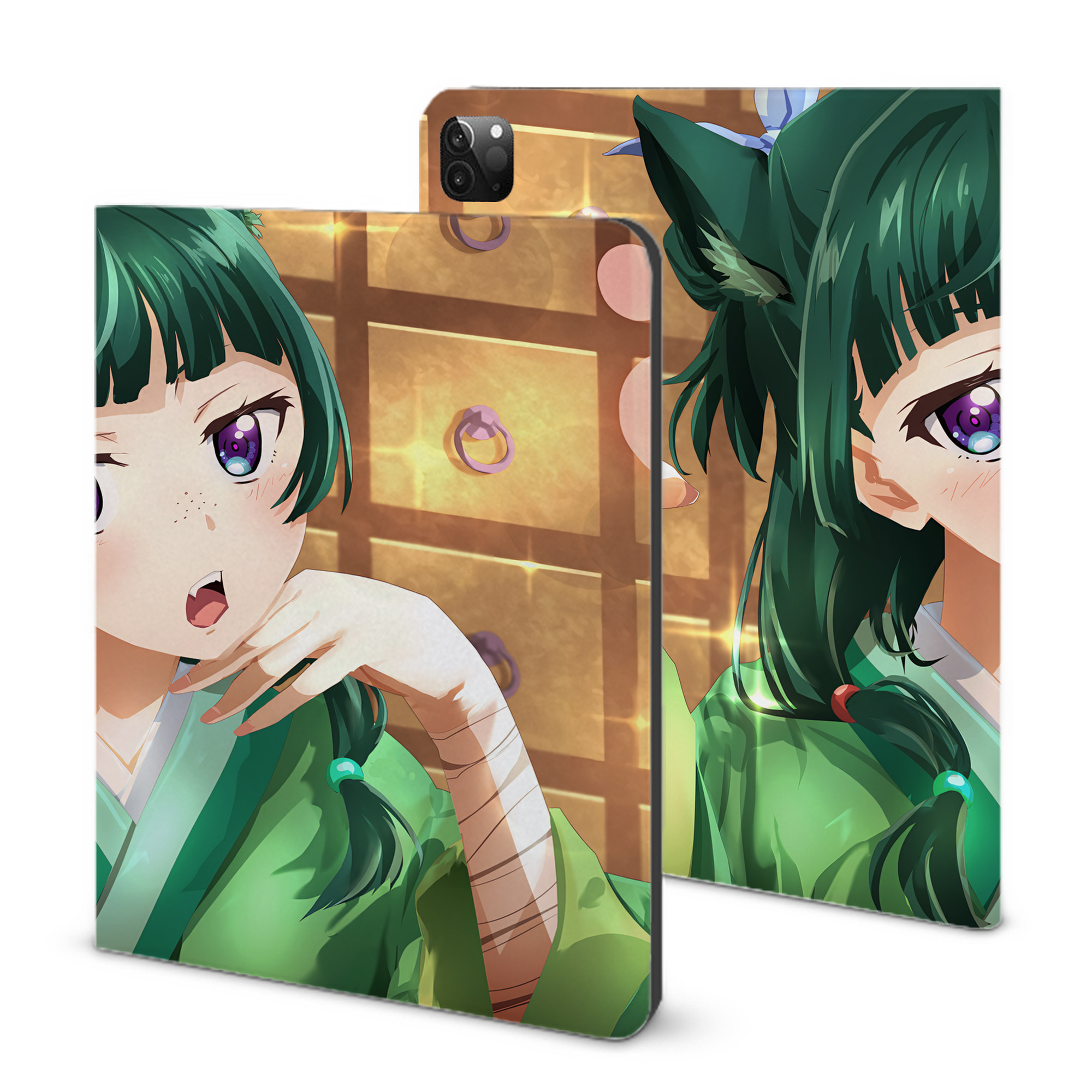（画像用） 薬屋のひとりごと The Apothecary Diaries IPadケース ペンホルダー付き ブックスタイルデザイン